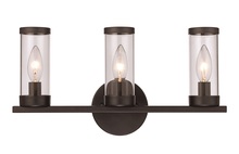Trans Globe 71713 BK - 3LT VANITY CANDLE CL-BK